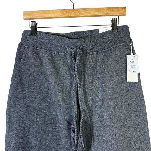 NWT Reflex Joggers Womens L Dark Gray High Rise Drawstring Slim Fit Athleisure - Picture 4 of 6
